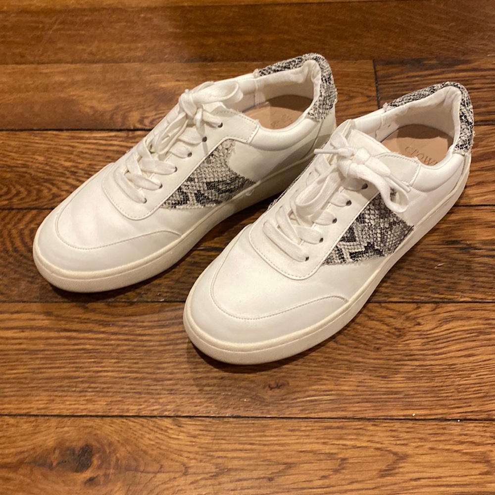 Crown and ivy snake print accent sneaker